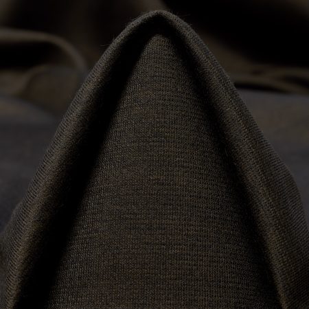 Jersey, Wool Blend, Melange, Coffee Bean