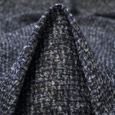 Jersey, Boiled Wool, Melange, After Midnight