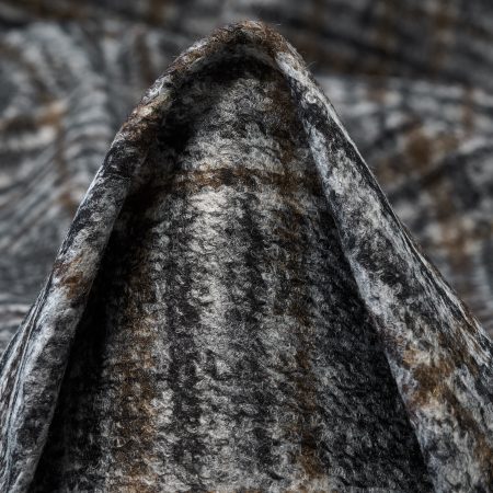 Jersey, Wool Blend, Check, Vaporous Gray&Anthracite