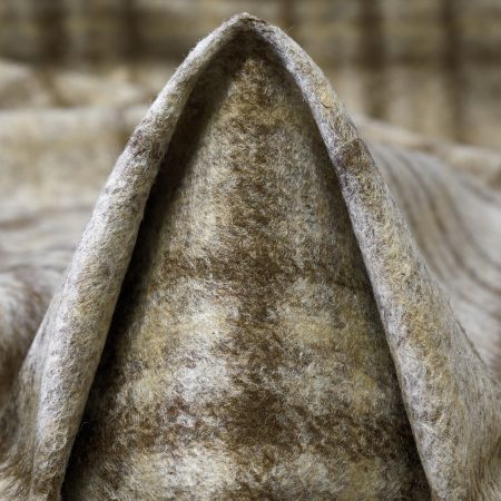 Jersey, Boiled Wool, Check, Bone White&Ginger Snap