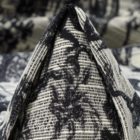 Jacquard, Cotton, Jet Black&Snow White
