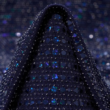 Jersey, Sequin, Shimmering, Black Iris