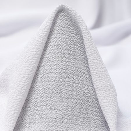 Crêpe, Wrinkly, Elastic, Brilliant White