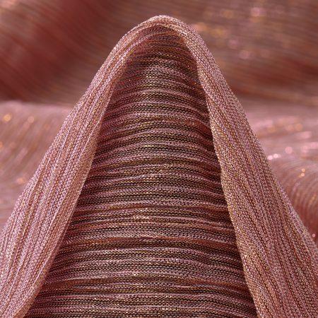 Jersey, Lurex, Transparent, Mellow Rose