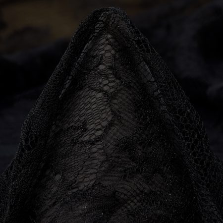 Lace, Viscose Blend, Jet Black