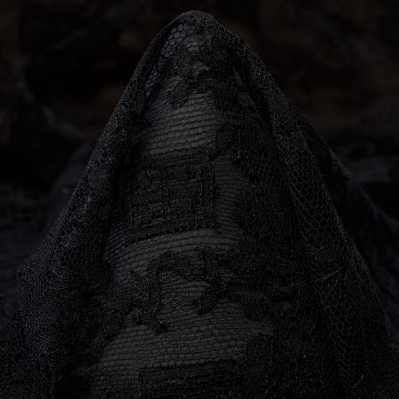 Lace, Viscose Blend, Raven Black
