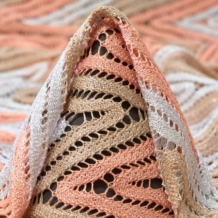 Lace, Lurex, Geometric Design, Moon Rock&Silver