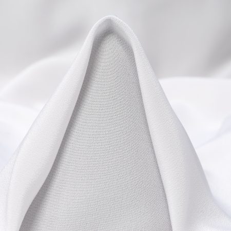 Crêpe De Chine, Silk, Lucent White