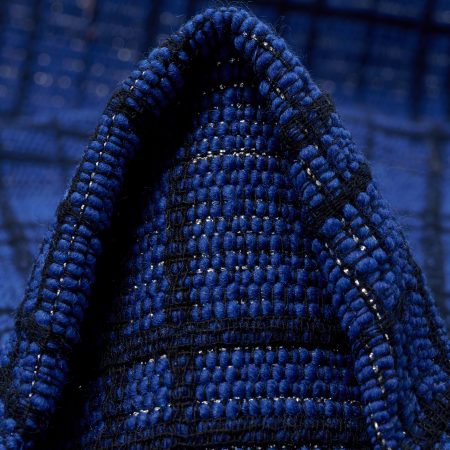 Chanel, Cotton Blend, Lurex, Lapis Blue&Silver