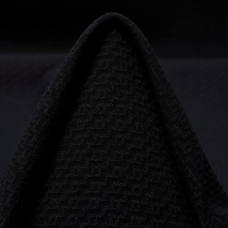 Techno Jersey, Micro Structure, Elastic, Jet Black