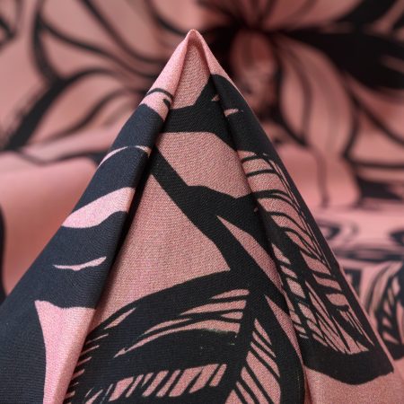 Batiste, Cotton, Floral, Strawberry Cream&Grape Leaf