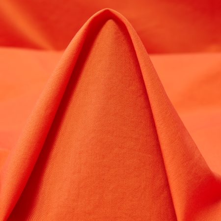Twill, Cotton, Elastic, Coral Rose