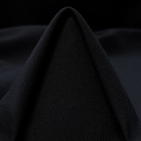 Twill, Viscose Blend, Elastic, Jet Black
