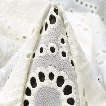 Lace, Cotton, Embroidered, Snow White