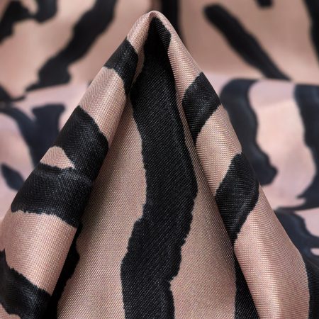 Twill, Viscose, Printed, Hushed Violet&Anthracite