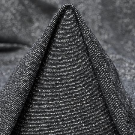 Jersey, Lurex, Shimmering, Silver