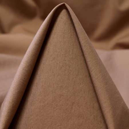 Poplin, Cotton, Elastic, Coca Mocha