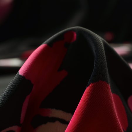 Single Jersey, Viscose, Printed, Strawberry