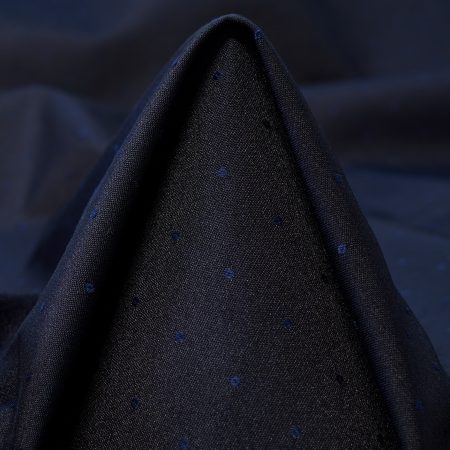 Jacquard, Cotton Blend, Taffeta, Midnight Blue