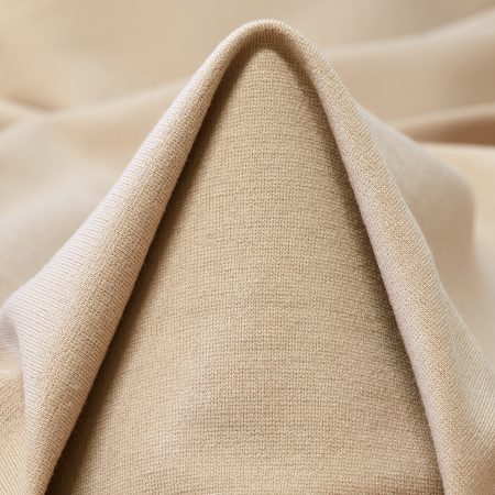 Jersey, Recycled Viscose, Punto Milano, Taupe