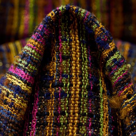 Bouclé, Chanel, Lurex, Bronze Brown&Azalea Pink