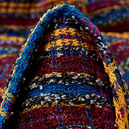 Bouclé, Viscose Blend, Lurex, Methyl Blue&Merlot