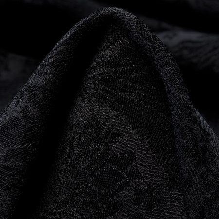 Jacquard, Paisley, Raven Black