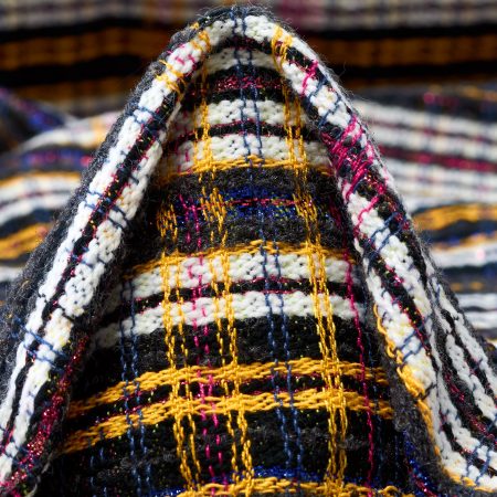 Bouclé, Chanel, Lurex, Phlox Pink&Raven Black