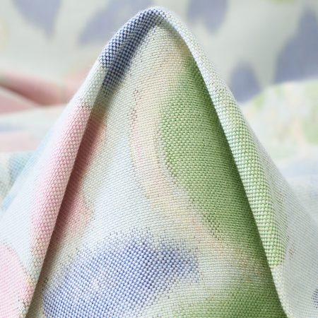 Jacquard, Chiné, Floral, Blushing Bride&Water Lily