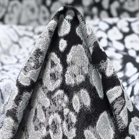 Jacquard, Cotton, Elastic, Bit Of Blue&Raven Black