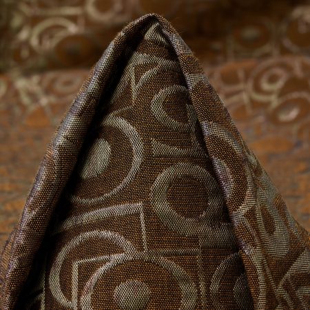Jacquard, Cotton, Tobacco Brown