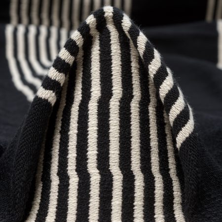 Jacquard, Cotton, Geometric Design, Vanilla Ice&Raven Black