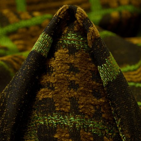 Jacquard, Check, Black Olive&Jasmine Green