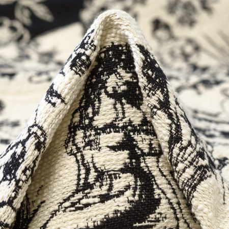 Jacquard, Cotton, Toile de Jouy, Snow White&Raven Black
