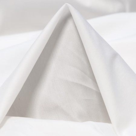 Poplin, Cotton Elastic, Brilliant White