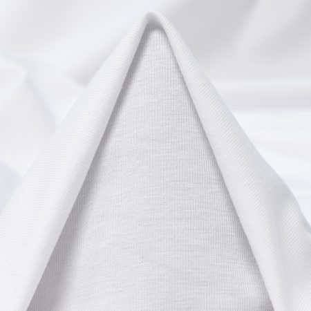 Jersey, Cotton, Brilliant White