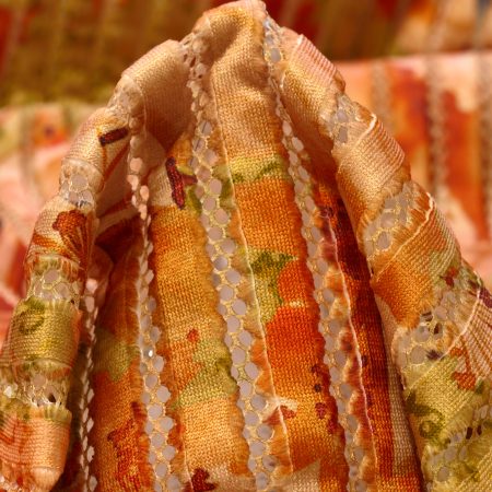 Mesh, Floral, Pumpkin