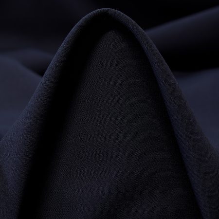 Jersey, Double, Virgin Wool, Raven Black&Parisian Night