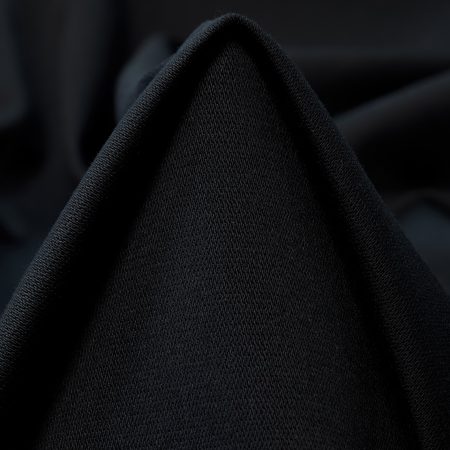 Twill, Cotton Elastic, Raven Black