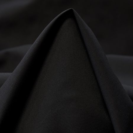 Poplin, Cotton Elastic, Raven Black