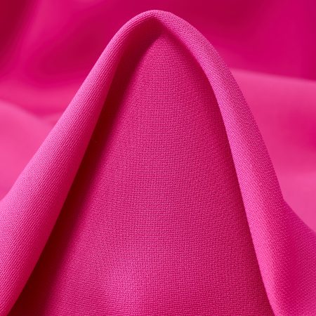 Crêpe, Viscose Elastic, Raspberry Rose