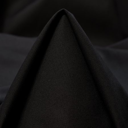 Poplin, Cotton, Jet Black