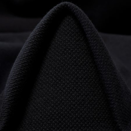 Double, Jersey, Cotton, Jet Black