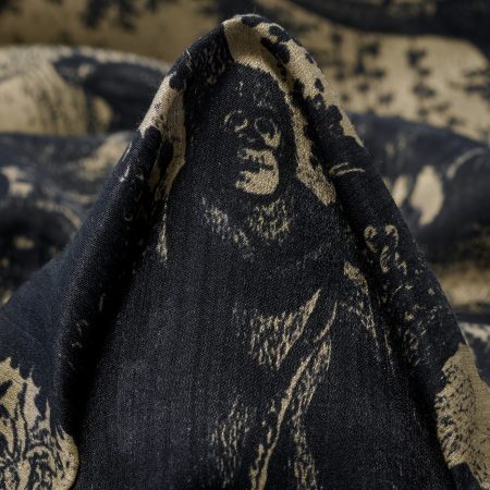 Chiffon, Cotton, Silk, Volcanic Ash&Antique White